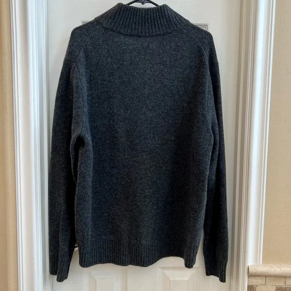 Men’s J.Crew Half-Zip Wool Sweater - Picture 2 of 4